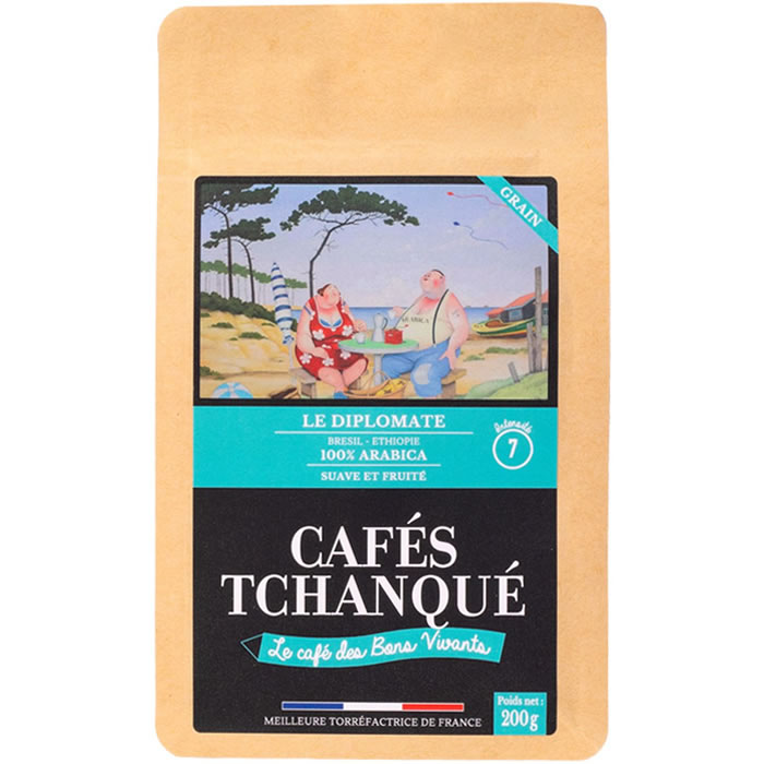 CAFE TCHANQUE Le Diplomate Café en grain pur arabica N°7