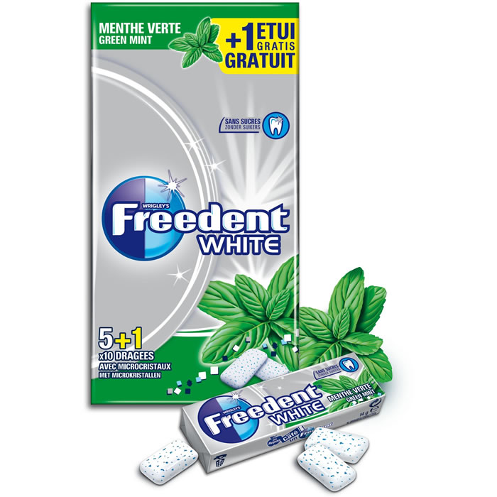 FREEDENT White Chewing-gum à la menthe verte