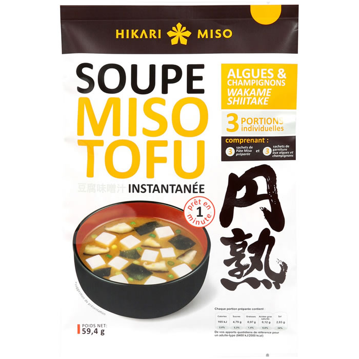 HIKARI MISO Soupe instantanée miso et tofu
