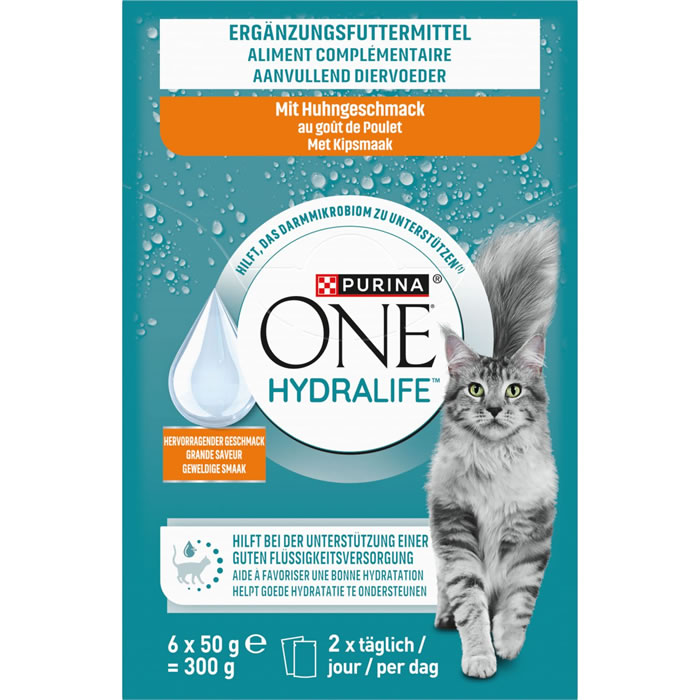 PURINA ONE Hydralife Aliment complémentaire poulet pour chat