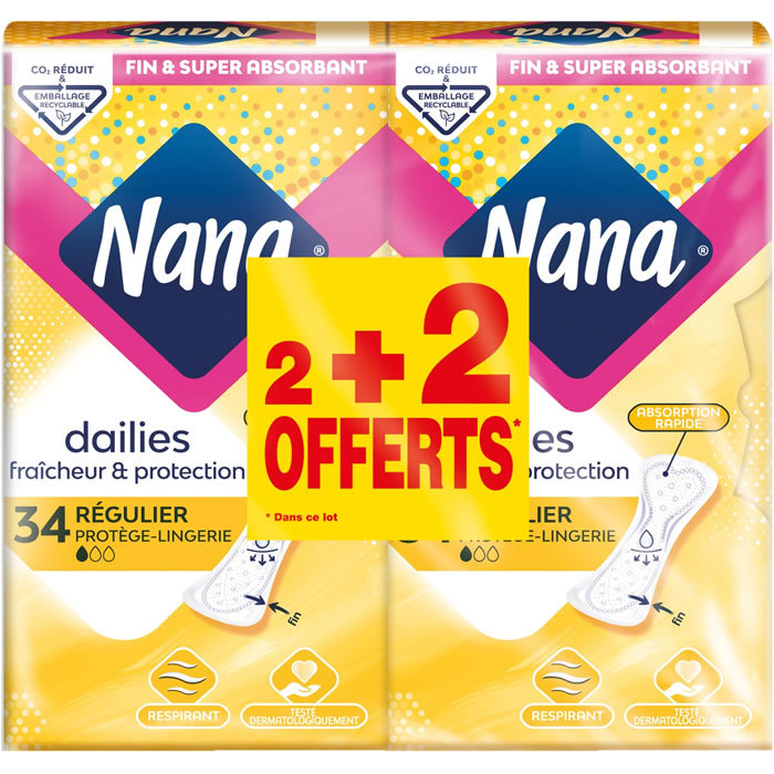 NANA Dailies Fraîcheur & Protection Protège-slips normal