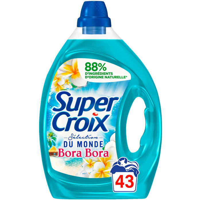 SUPER CROIX Bora Bora Lessive liquide à la fleur de monoï et lait d'aloe