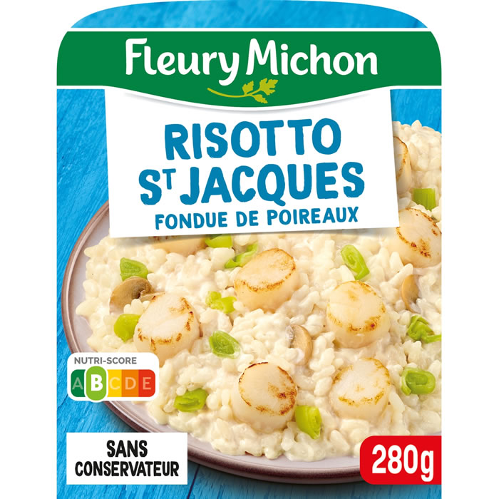 FLEURY MICHON Risotto à la Saint-Jacques et fondue de poireau micro-ondes