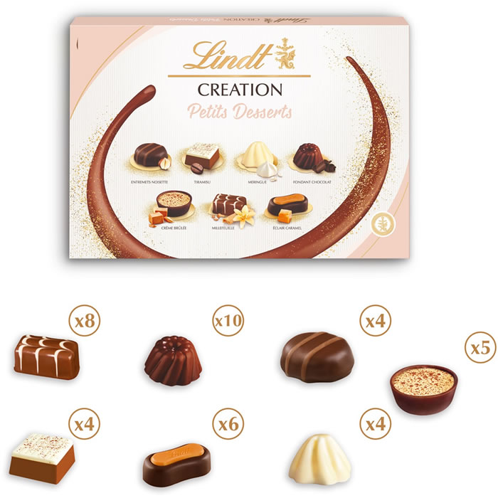 LINDT : Création Petits Desserts - Assortiment de bouchées au chocolat -  chronodrive