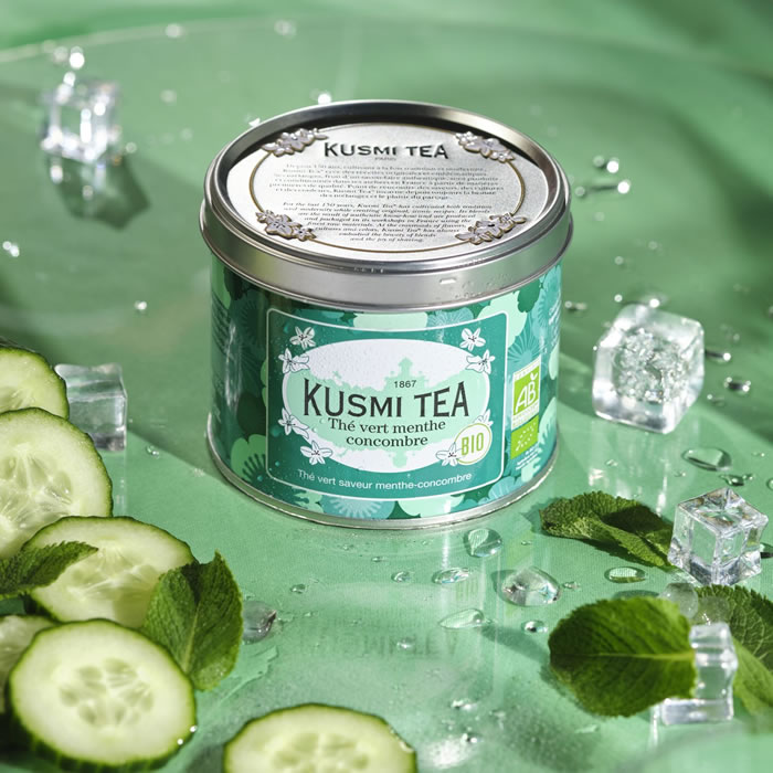 KUSMI TEA : Thé vert à la menthe et concombre bio - chronodrive