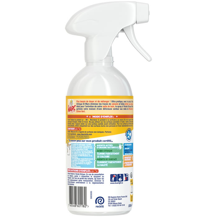 Lot de 2 sprays nettoyants multi-usages pour voiture et maison, saveur  citron, nettoyants ménagers tout usage, nettoyant intérieur de voiture :  : Auto