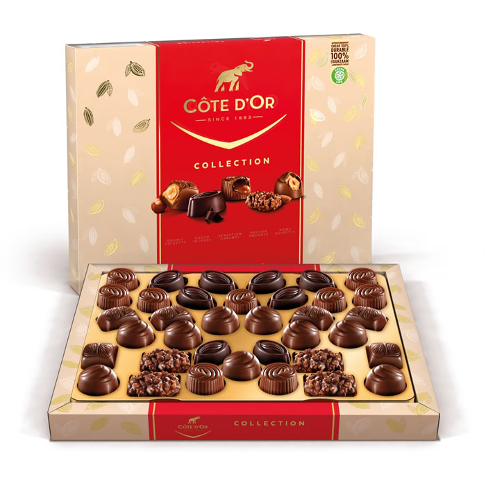 CÔTE D'OR : Sélection - Assortiment de bouchées au chocolat praline -  chronodrive