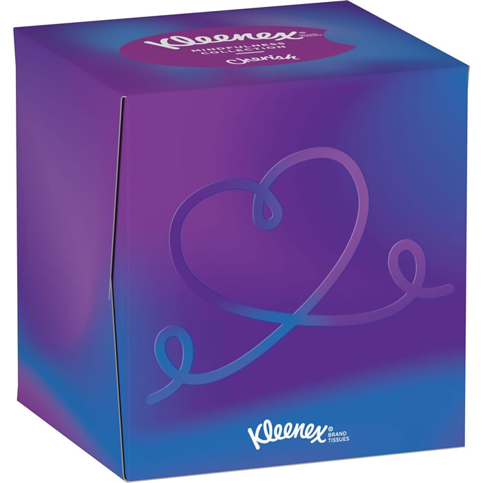KLEENEX Boîte de mouchoirs cubique 56 mouchoirs pas cher 